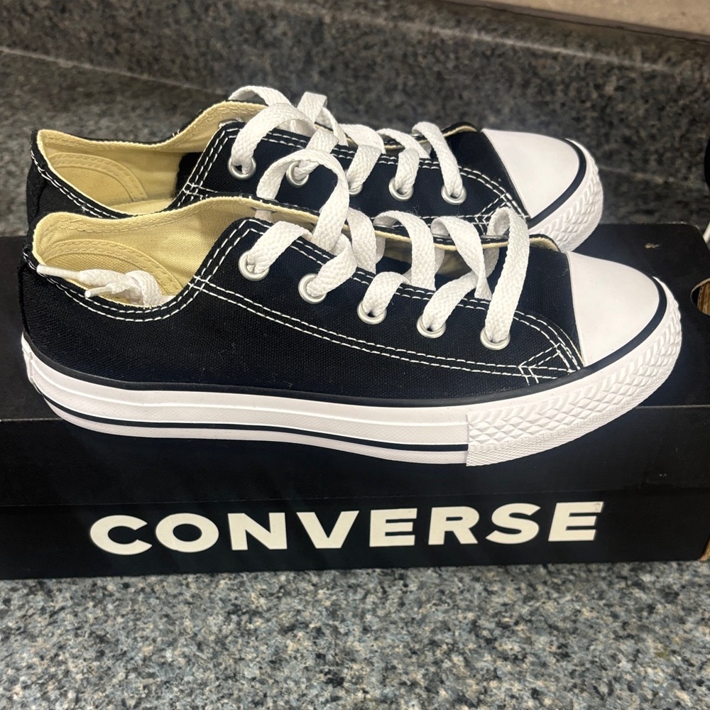 Converse Kids' Black All Star Low-Top Sneakers
